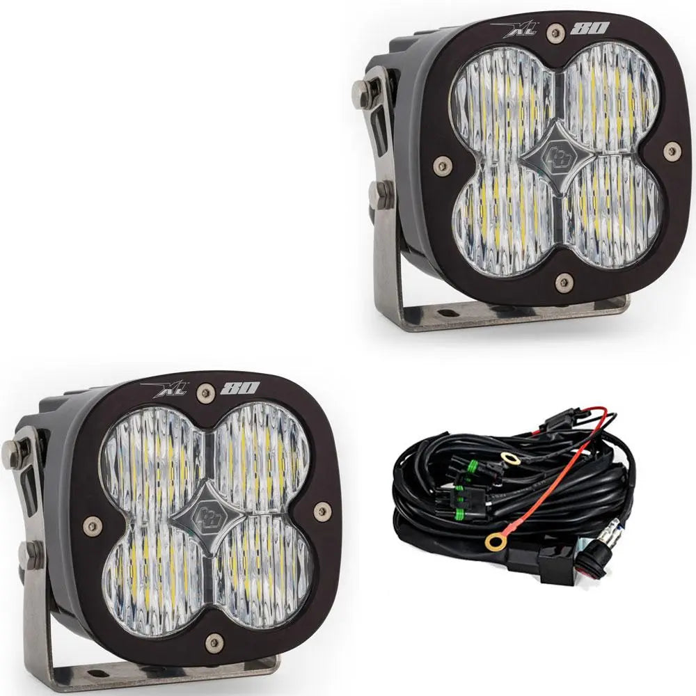 XL80 LED Auxiliary Light Pod Pair - Clear Wide Cornering by Venture Overland Company