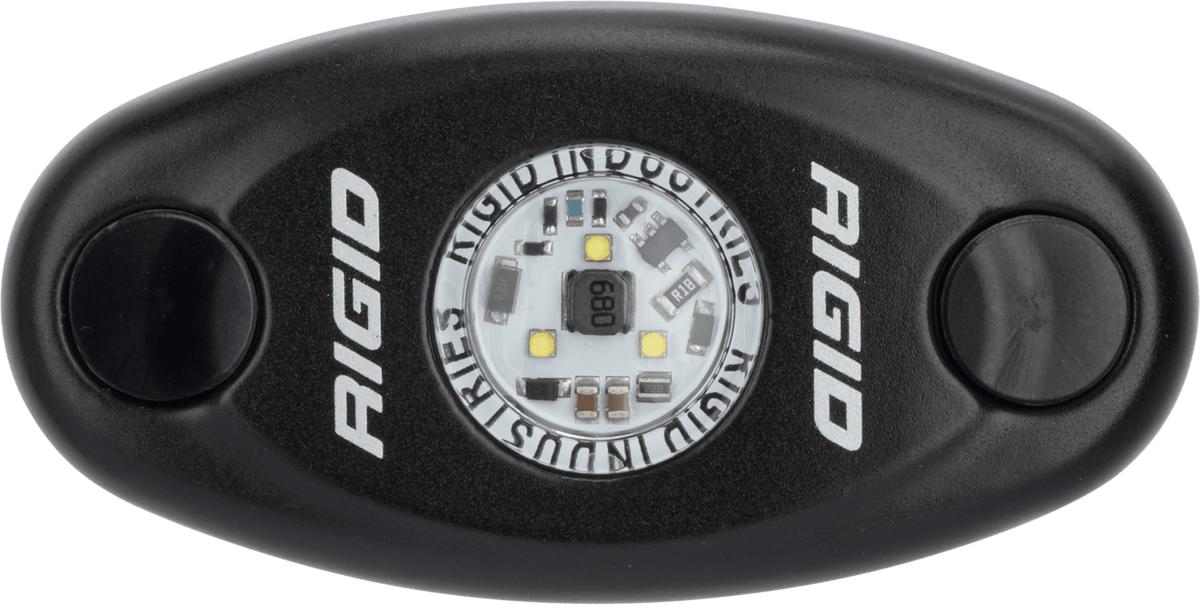 RIGID Industries - A - Series LED Light, High Power, Amber, Black Housing, Single