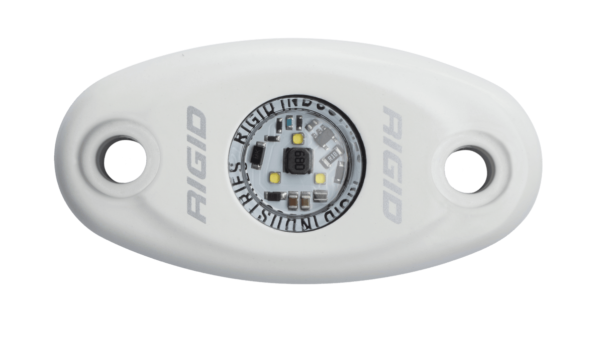 RIGID Industries - A - Series LED Light, High Power, Cool White, White Housing, Single