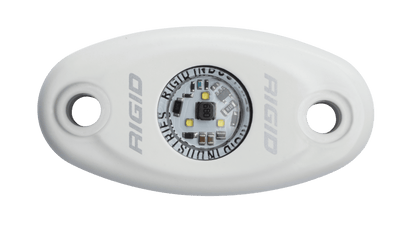 RIGID Industries - A - Series LED Light, High Power, Cool White, White Housing, Single