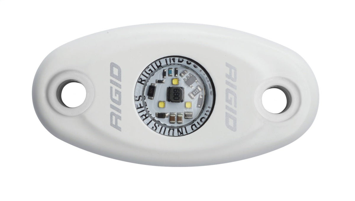 RIGID Industries - A - Series LED Light, High Power, Cool White, White Housing, Single