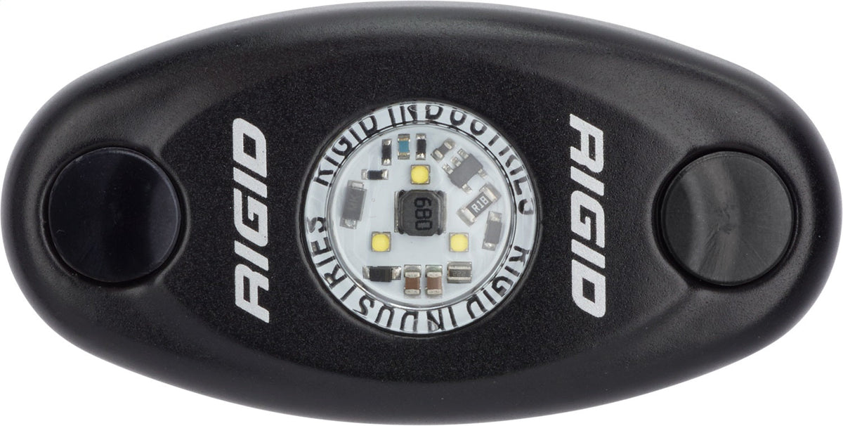 RIGID Industries - A - Series LED Light, High Power, Red, Black Housing, Single