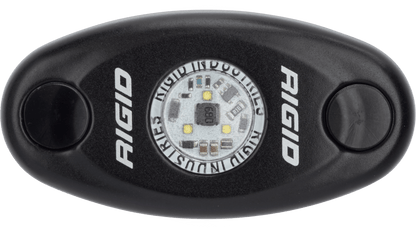 RIGID Industries - A - Series LED Light, Low Power, Cool White, Black Housing, Single