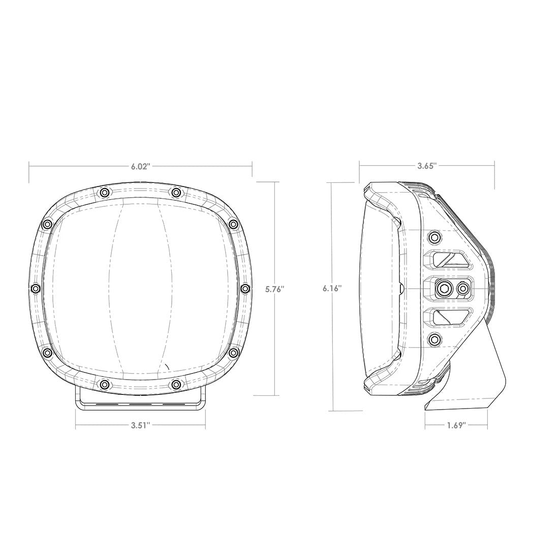 RIGID Industries -Adapt XP Extreme Powersports LED Light, 3 Light Zones, GPS Module, Single