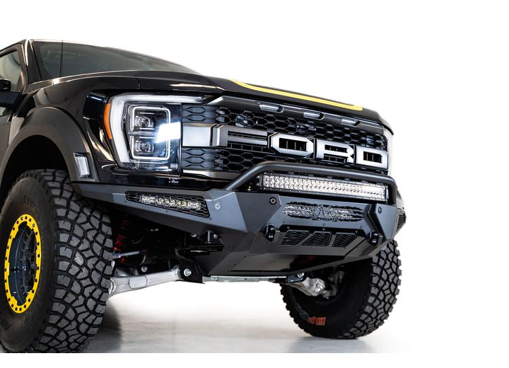 21-C FORD RAPTOR HONEYBADGER FRONT BUMPERTOP HOOP  HAMMER BLACK POWDERCOAT FINSH