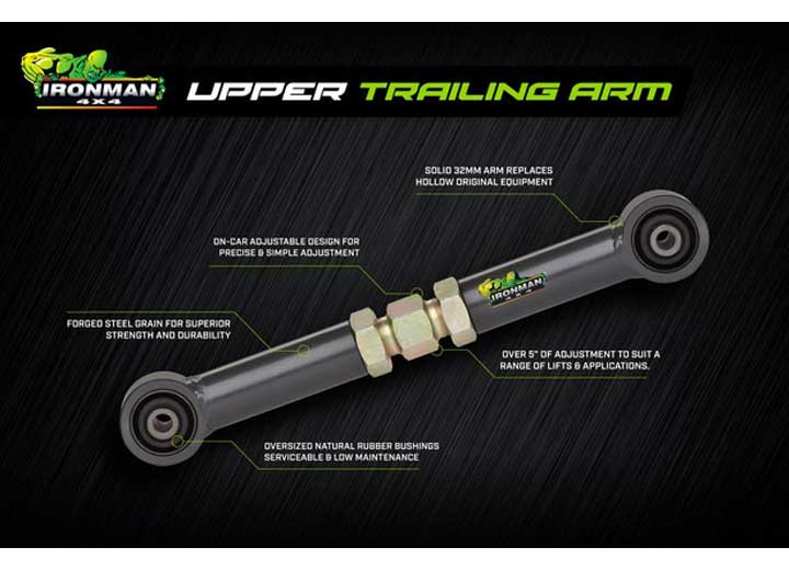 Ironman 4x4 - Adjustable Upper Trailing Arm for 88 - 07 PATROL/100 SERIES LAND CRUISER/LX470