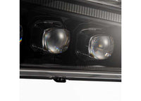 AlphaRex NOVA Series LED Headlights with Sequential Turn Signals for 2003-2006 Chevy Silverado 1500/2500/3500 - Alpha-Black Design