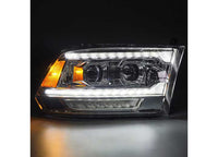 AlphaRex LUXX G2 LED Projector Headlights For 09-18 Ram 1500, 10-18 Ram 2500/3500 - Sequential Turn Signals