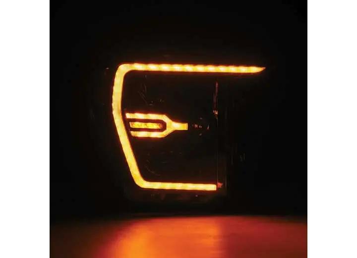 AlphaRex USA - AlphaRex LUXX - Series LED Projector Headlights Alpha - Black for 21 - 23 Ford F150 & Raptor - Enhanced Visibility with Sequential Turn Signals & DRL