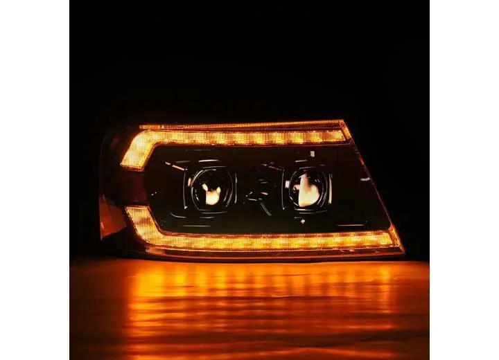 AlphaRex USA - AlphaRex LUXX - Series LED Projector Headlights for 04 - 08 Ford F150 & 06 - 08 Lincoln Mark LT - Aggressive Alpha - Black Design