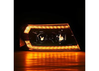 AlphaRex USA - AlphaRex LUXX - Series LED Projector Headlights for 04 - 08 Ford F150 & 06 - 08 Lincoln Mark LT - Aggressive Alpha - Black Design