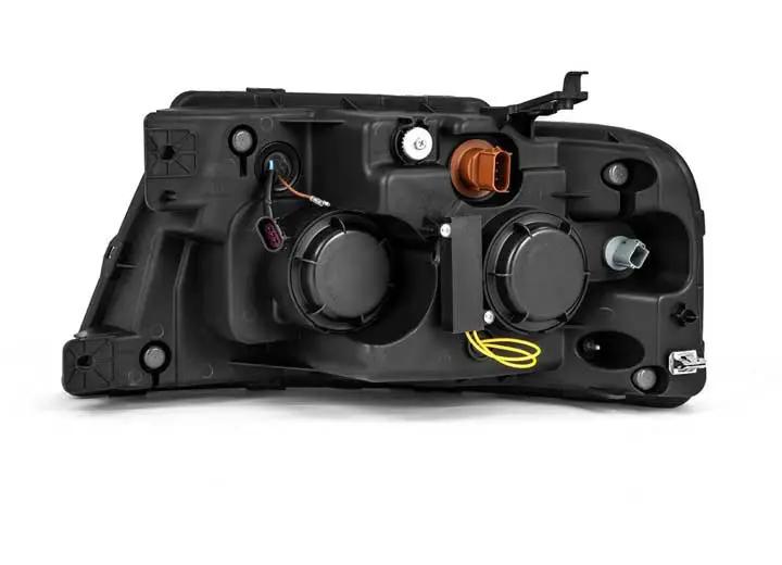 AlphaRex USA - AlphaRex LUXX - Series LED Projector Headlights for 04 - 08 Ford F150 & 06 - 08 Lincoln Mark LT - Aggressive Alpha - Black Design