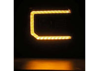 AlphaRex USA - AlphaRex LUXX - Series LED Projector Headlights for 14 - 18 GMC Sierra - Alpha - Black with Sequential Turn Signals & DRL