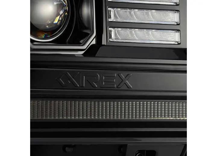 AlphaRex USA - AlphaRex LUXX - Series LED Projector Headlights for 14 - 18 GMC Sierra - Alpha - Black with Sequential Turn Signals & DRL