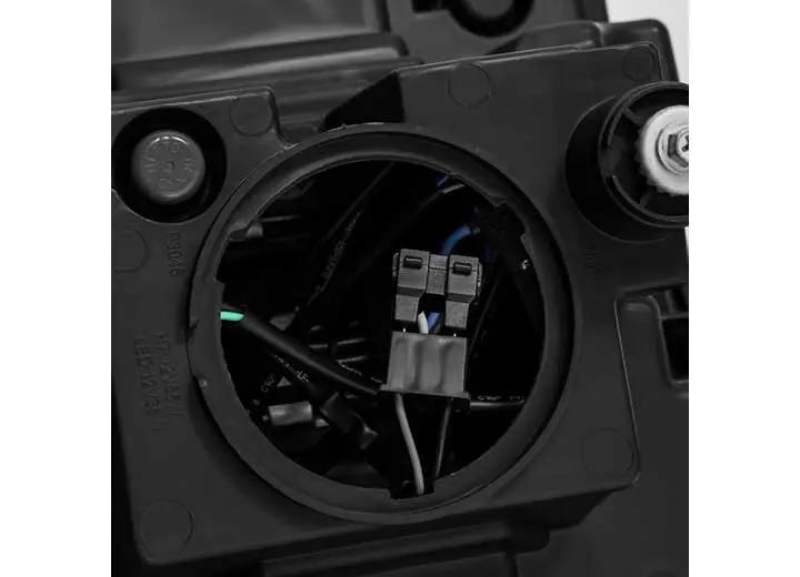 AlphaRex USA - AlphaRex LUXX - Series LED Projector Headlights for 14 - 18 GMC Sierra - Alpha - Black with Sequential Turn Signals & DRL