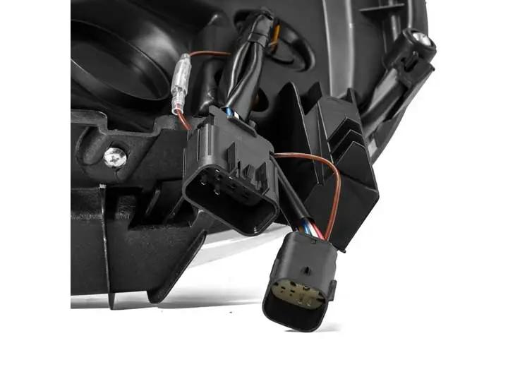 AlphaRex USA - AlphaRex LUXX - Series LED Projector Headlights for 14 - 18 GMC Sierra - Alpha - Black with Sequential Turn Signals & DRL