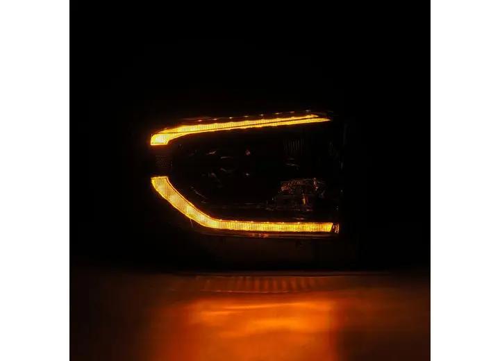 AlphaRex USA - AlphaRex LUXX - Series LED Projector Headlights for 2014 - 2021 Toyota Tundra MK II - Alpha - Black with Sequential Turn Signals & DRL
