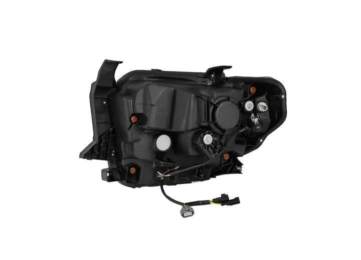 AlphaRex USA - AlphaRex LUXX - Series LED Projector Headlights for 2014 - 2021 Toyota Tundra MK II - Alpha - Black with Sequential Turn Signals & DRL