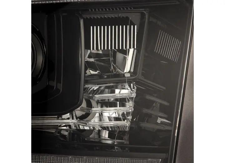 AlphaRex USA - AlphaRex LUXX - Series LED Projector Headlights for 2014 - 2021 Toyota Tundra MK II - Alpha - Black with Sequential Turn Signals & DRL