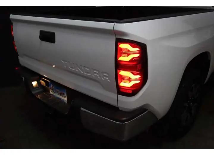 AlphaRex USA - AlphaRex LUXX - Series LED Tail Lights for 14 - 21 Toyota Tundra – Alpha - Black with Sequential Turn Signals for Enhanced Safety and Visibility