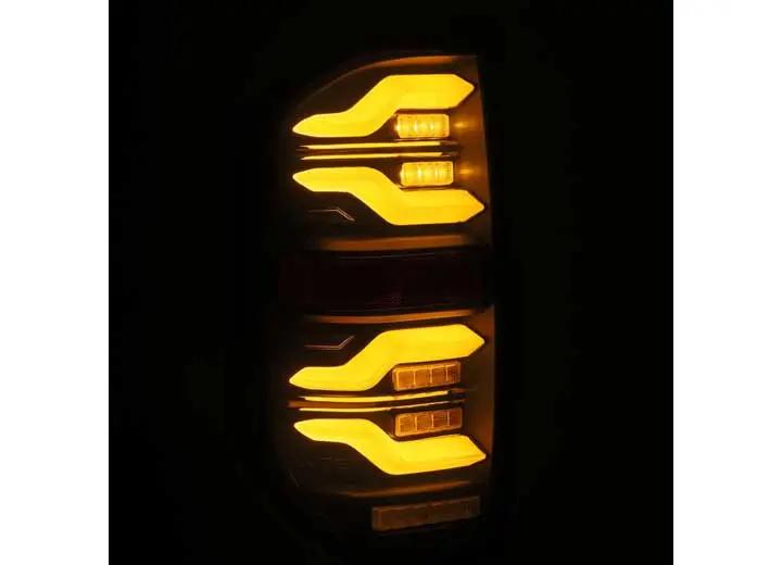AlphaRex USA - AlphaRex LUXX - Series LED Tail Lights for 14 - 21 Toyota Tundra – Alpha - Black with Sequential Turn Signals for Enhanced Safety and Visibility