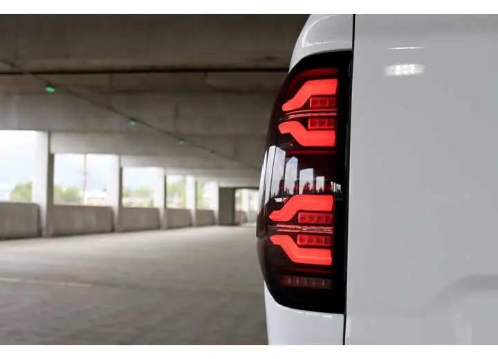 AlphaRex USA - AlphaRex LUXX - Series LED Tail Lights for 14 - 21 Toyota Tundra – Alpha - Black with Sequential Turn Signals for Enhanced Safety and Visibility