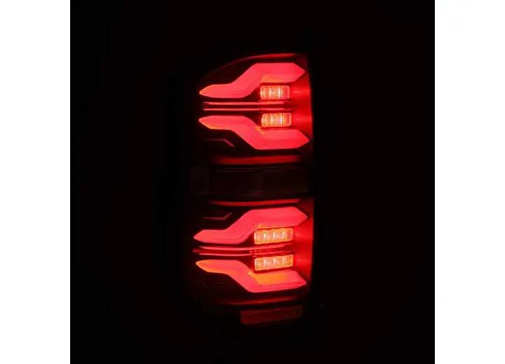 AlphaRex USA - AlphaRex LUXX - Series LED Tail Lights for 14 - 21 Toyota Tundra – Alpha - Black with Sequential Turn Signals for Enhanced Safety and Visibility