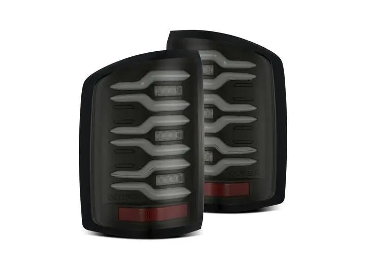 AlphaRex USA - AlphaRex LUXX - Series LED Tail Lights for 2014 - 2018 GMC Sierra - Alpha - Black Edition