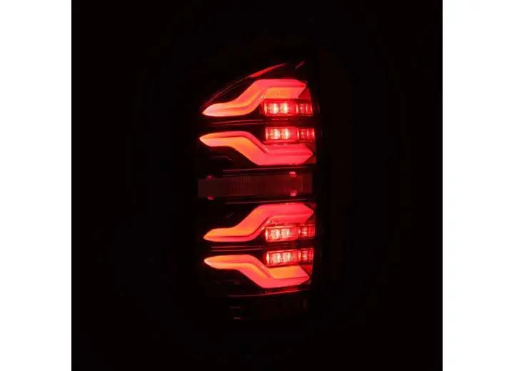 AlphaRex USA - AlphaRex LUXX - Series LED Tail Lights for 2016 - 2023 Toyota Tacoma - Stealthy Alpha - Black Finish