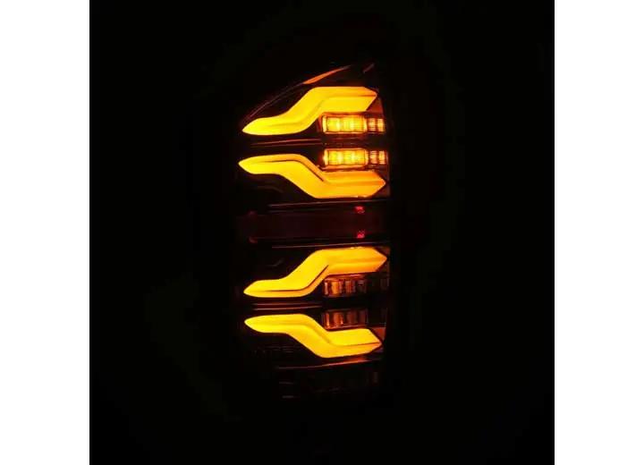 AlphaRex USA - AlphaRex LUXX - Series LED Tail Lights for 2016 - 2023 Toyota Tacoma - Stealthy Alpha - Black Finish
