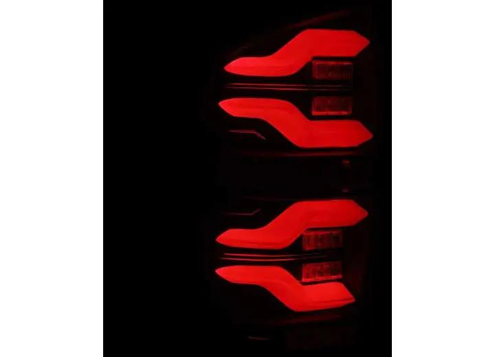 AlphaRex USA - AlphaRex LUXX - Series LED Tail Lights for 2016 - 2023 Toyota Tacoma - Stealthy Alpha - Black Finish