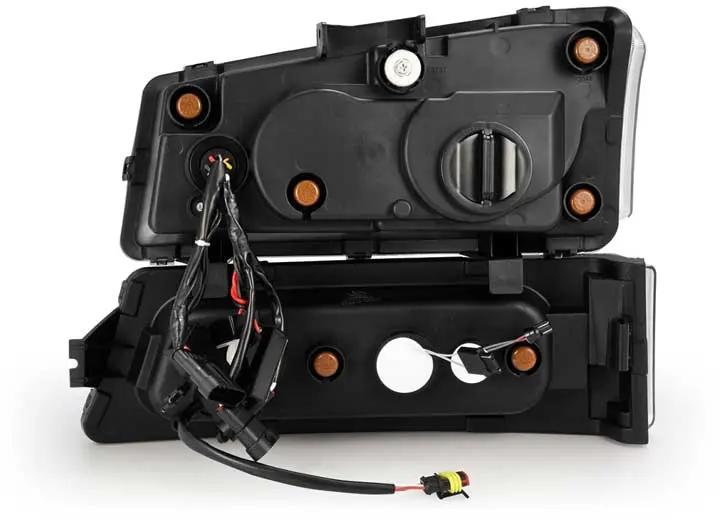 AlphaRex USA - AlphaRex NOVA - Series Black LED Projector Headlights for 2003 - 2006 Chevrolet Silverado & 2002 - 2006 Avalanche