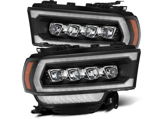 AlphaRex USA - AlphaRex NOVA - Series Black LED Projector Headlights for 2019 - 2024 Ram Heavy - Duty Trucks