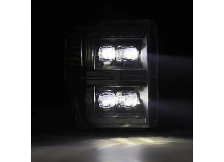 AlphaRex USA - AlphaRex NOVA - Series Black LED Projector Headlights with Sequential Turn Signals & DRL for 08 - 10 Ford Super Duty