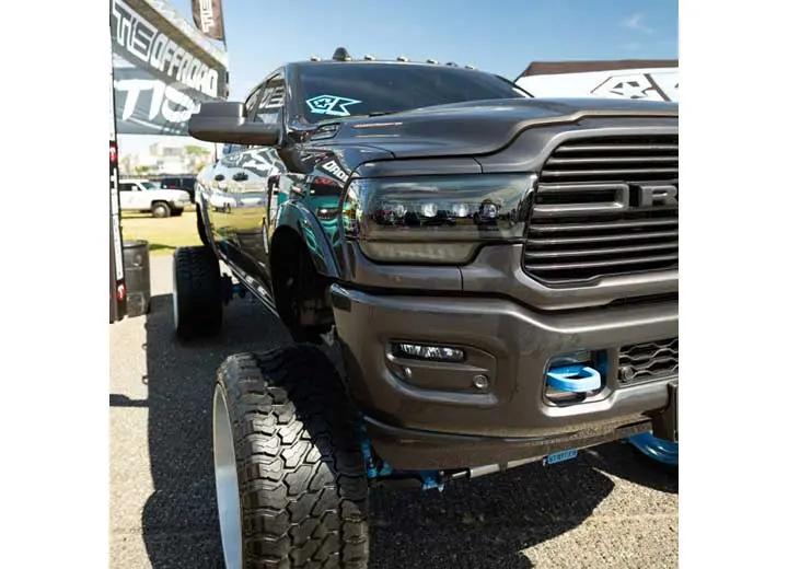 AlphaRex USA - AlphaRex NOVA - Series LED Headlights for 2019 - 2022 Dodge Ram 2500/3500/4500 - Stealth Alpha Black Design