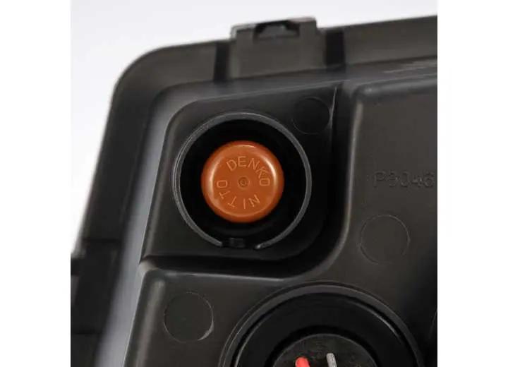 AlphaRex USA - AlphaRex NOVA Series LED Headlights with Sequential Turn Signals for 2003 - 2006 Chevy Silverado 1500/2500/3500 - Alpha - Black Design