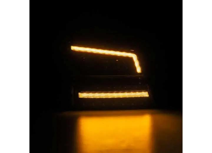 AlphaRex USA - AlphaRex NOVA Series LED Headlights with Sequential Turn Signals for 2003 - 2006 Chevy Silverado 1500/2500/3500 - Alpha - Black Design