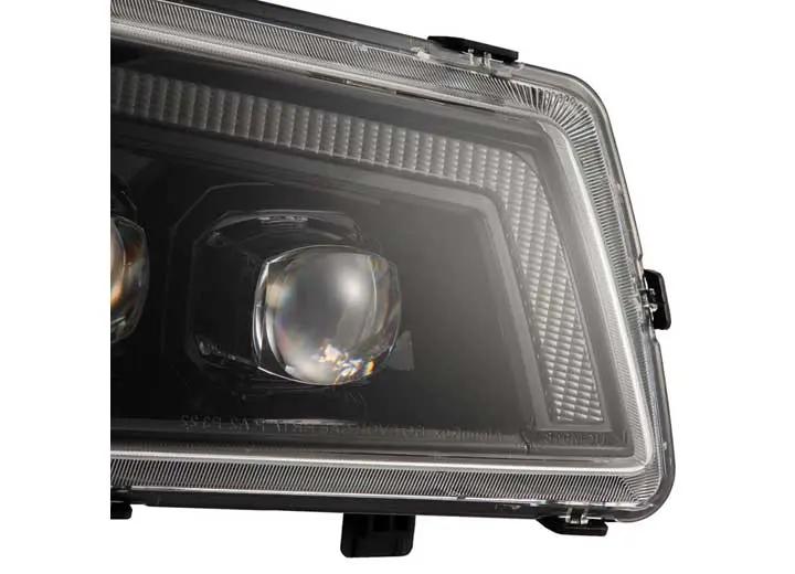 AlphaRex USA - AlphaRex NOVA Series LED Headlights with Sequential Turn Signals for 2003 - 2006 Chevy Silverado 1500/2500/3500 - Alpha - Black Design