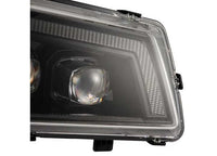 AlphaRex USA - AlphaRex NOVA Series LED Headlights with Sequential Turn Signals for 2003 - 2006 Chevy Silverado 1500/2500/3500 - Alpha - Black Design