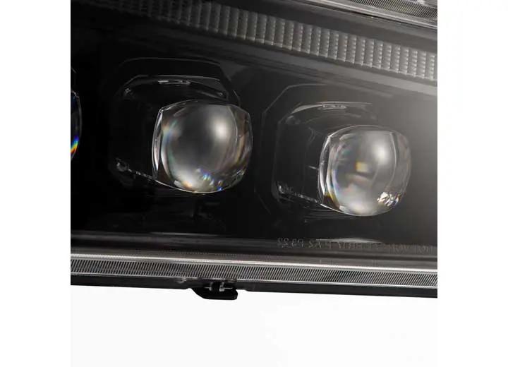 AlphaRex USA - AlphaRex NOVA Series LED Headlights with Sequential Turn Signals for 2003 - 2006 Chevy Silverado 1500/2500/3500 - Alpha - Black Design