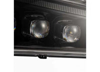AlphaRex USA - AlphaRex NOVA Series LED Headlights with Sequential Turn Signals for 2003 - 2006 Chevy Silverado 1500/2500/3500 - Alpha - Black Design