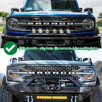 AlphaRex NOVA-Series LED Projector Headlights - Alpha-Black - 2021-2023 Ford Bronco/Raptor