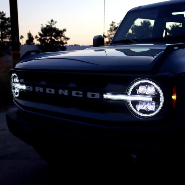 AlphaRex NOVA-Series LED Projector Headlights - Alpha-Black - 2021-2023 Ford Bronco/Raptor