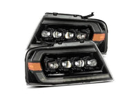 AlphaRex USA - AlphaRex NOVA - Series LED Projector Headlights for 04 - 08 Ford F150 & 06 - 08 Lincoln Mark LT - Alpha - Black with Sequential Turn Signals & DRL