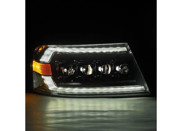 AlphaRex USA - AlphaRex NOVA - Series LED Projector Headlights for 04 - 08 Ford F150 & 06 - 08 Lincoln Mark LT - Alpha - Black with Sequential Turn Signals & DRL