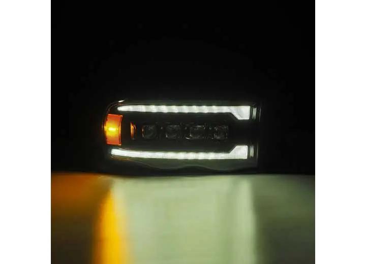 AlphaRex USA - AlphaRex NOVA - Series LED Projector Headlights for 2002 - 2005 Dodge Ram 1500/2500/3500 – Dynamic Turn Signals, DRL, and Sporty Black Finish