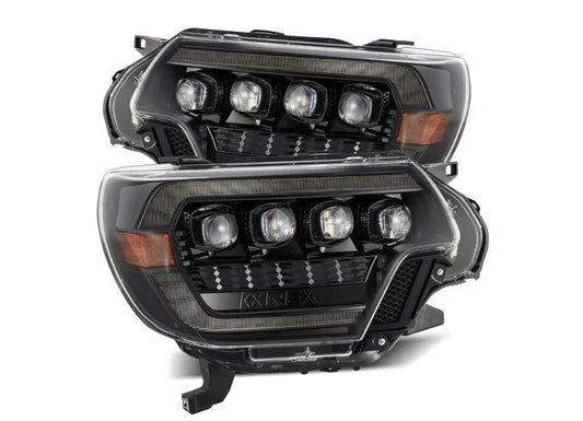 AlphaRex USA - AlphaRex NOVA - Series LED Projector Headlights for 2012 - 2015 Toyota Tacoma - Alpha - Black Finish for Enhanced Visibility and Bold Style
