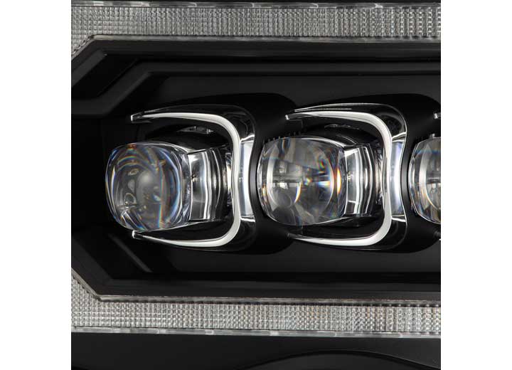 AlphaRex USA 02-05 Dodge Ram NOVA-Series LED Projector Headlights Black - Sequential Turn Signals & DRL