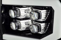 AlphaRex USA 07-13 GMC Sierra NOVA-Series Jet Black LED Projector Headlights with Sequential Turn Signals & DRL