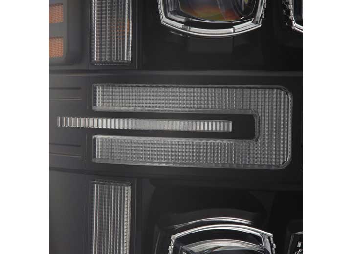 AlphaRex USA 08-10 Ford Super Duty NOVA-Series LED Projector Headlights Black - Sequential Turn Signals & DRL